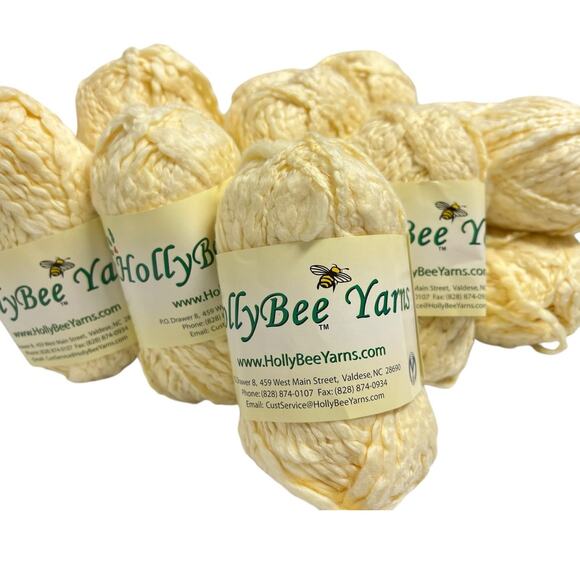 Holly Bee Yarns Other - 10 Skeins Holly Bee Yarns Cotton Boucle Yarn | A491 Custard Cream